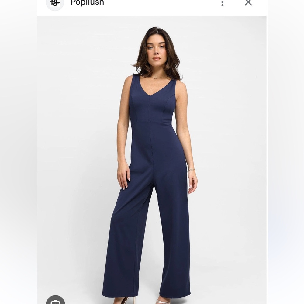Popilush wide leg jumpsuit Black